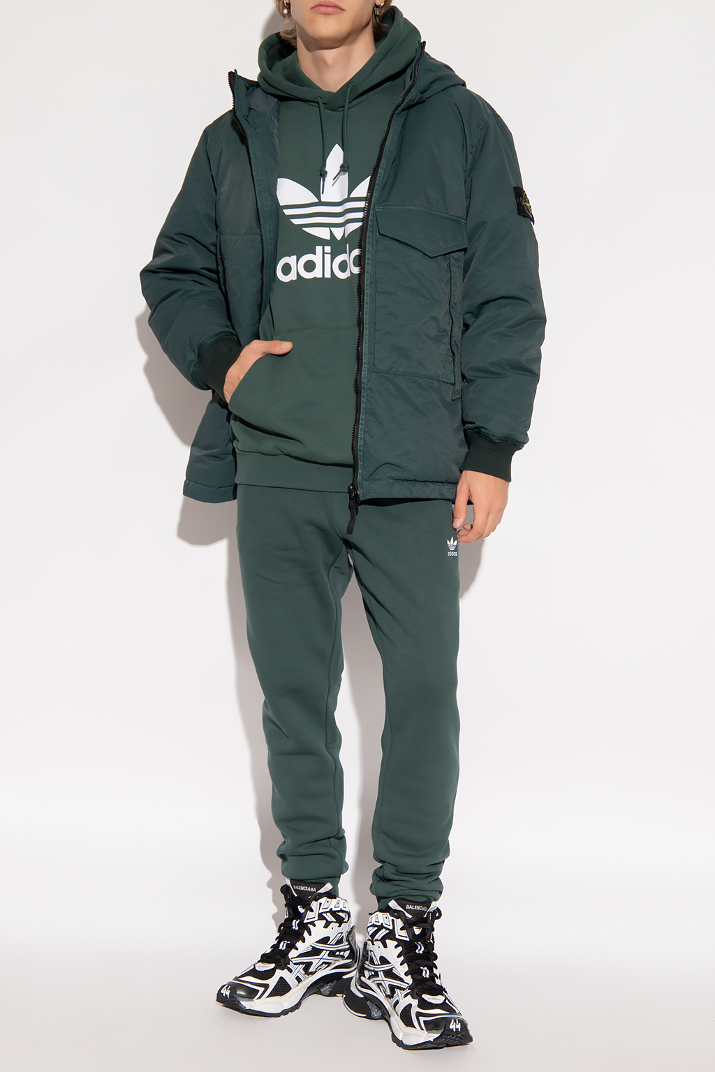 Green adidas pants roblox online